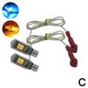2PCS Motorcycle T15 Turn Signal 12V Dual Color High Brightness ABS Width Indicator 2835 16smd W5W Tail Bulb For Driving I5F4