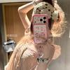 Oi Pink and Tender Cute Strawberry Xiaomei Is Suitable for Apple 17promax Mobile Phone Case Iphone16/15 Pendant.
