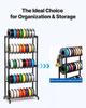 3D Printer Filament Storage Rack, 5 Tier Heavy Duty Storage Shelves for 3D Printing Filaments, Filament Spool Holders Racks for 3D Printing Studio,