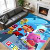 Anti‑Slip Crystal Velvet Floor Rug, Pocoyó cartoon Design Carpet for Indoor Living Bedroom Home Decoration