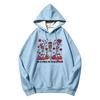 Felpa con cappuccio casual unisex stampata a maniche lunghe con tasche per uomo e donna