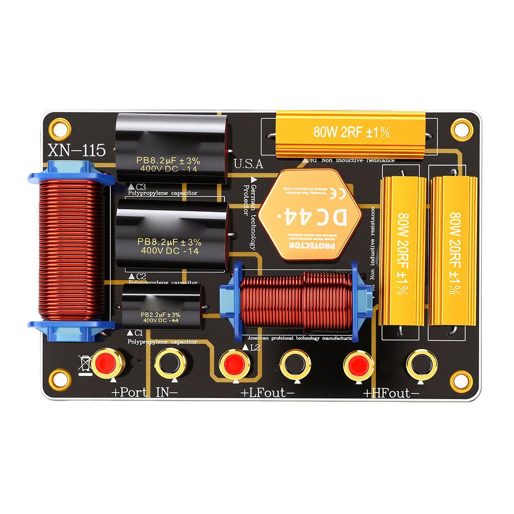 Two Way Speaker Crossover 550W Frequency Divider for Dual 10 12 Inch Stage Professional High Power Speaker