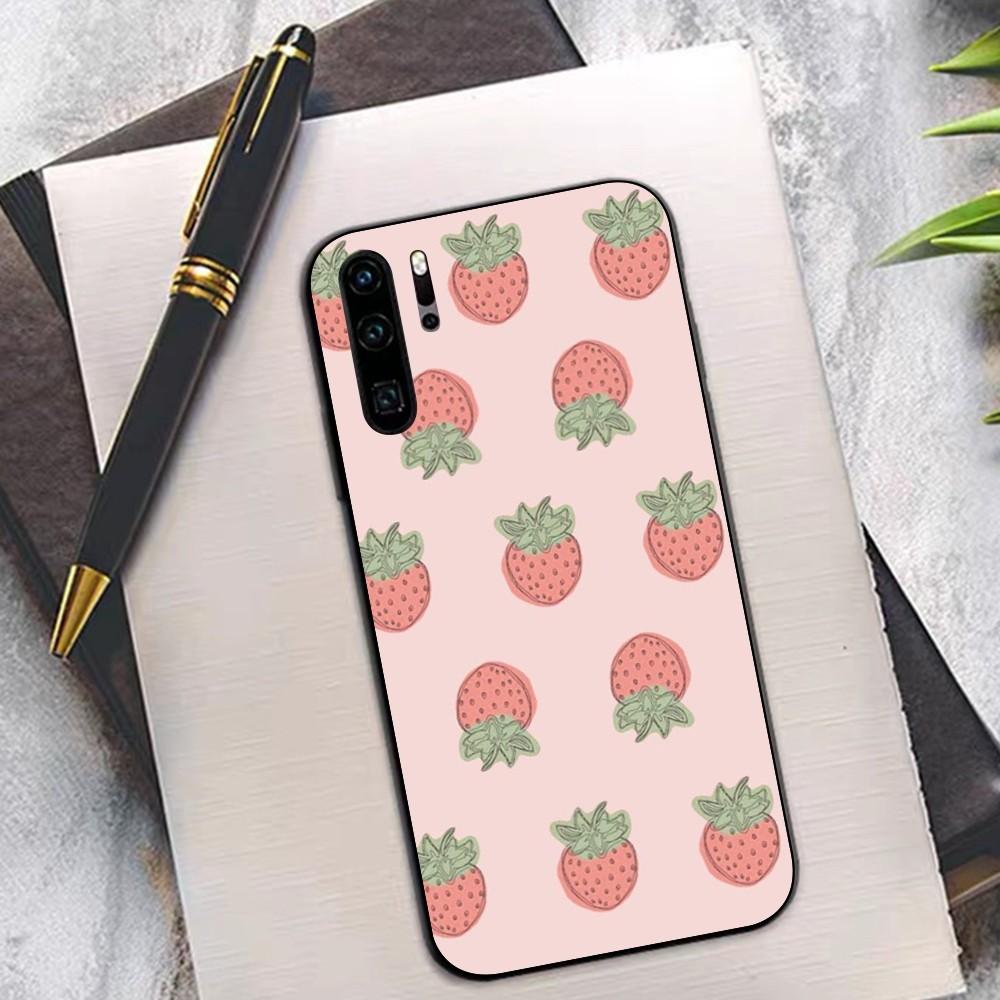 

Strawberry Sweet Phone Case For Redmi 8 9 10 pocoX3 pro for Samsung Note 10 20 for Huawei Mate 20 30 40 50 lite Samsung Note 10