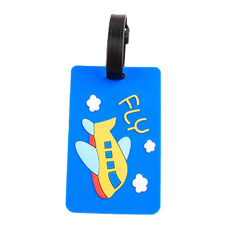 

Бирка для багажа Креативные бирки для багажа Держатель для адреса для удостоверения личности чемодана Бирки для багажа Этикетка Дорожная сумка Детали Аксессуары синий