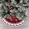 Christmas Knit Tree Skirt for Home and Hotel Decorations
