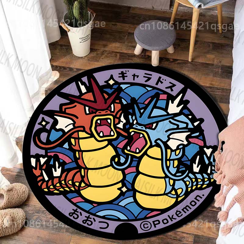 Multiple Styles Japan Cute Doraemon Print Round Rugs for Living Room Bedroom Floor Mats Kids Room Household Carpet Home Decor
