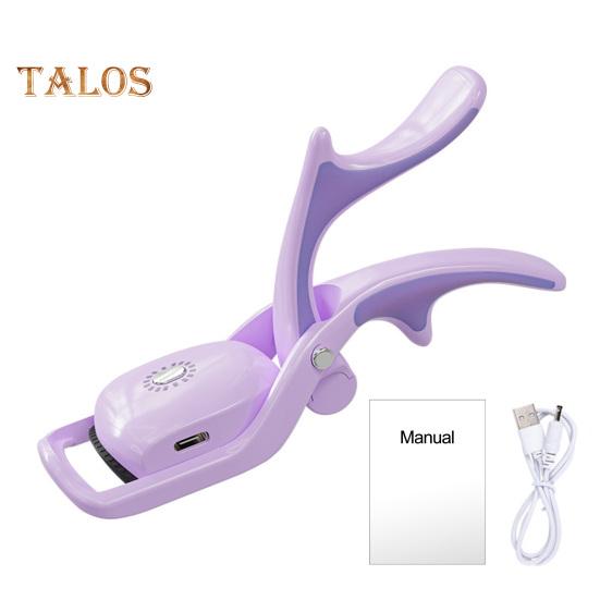 

Електрична плойка для завивки вій з підігрівом, 3 налаштування температури, тип C, акумуляторна, портативна, швидкого нагрівання, інструменти для завивки вій для жінок фіолетовий