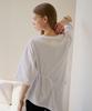 Illoje Asymmetrical Drawstring T-Shirt (White)