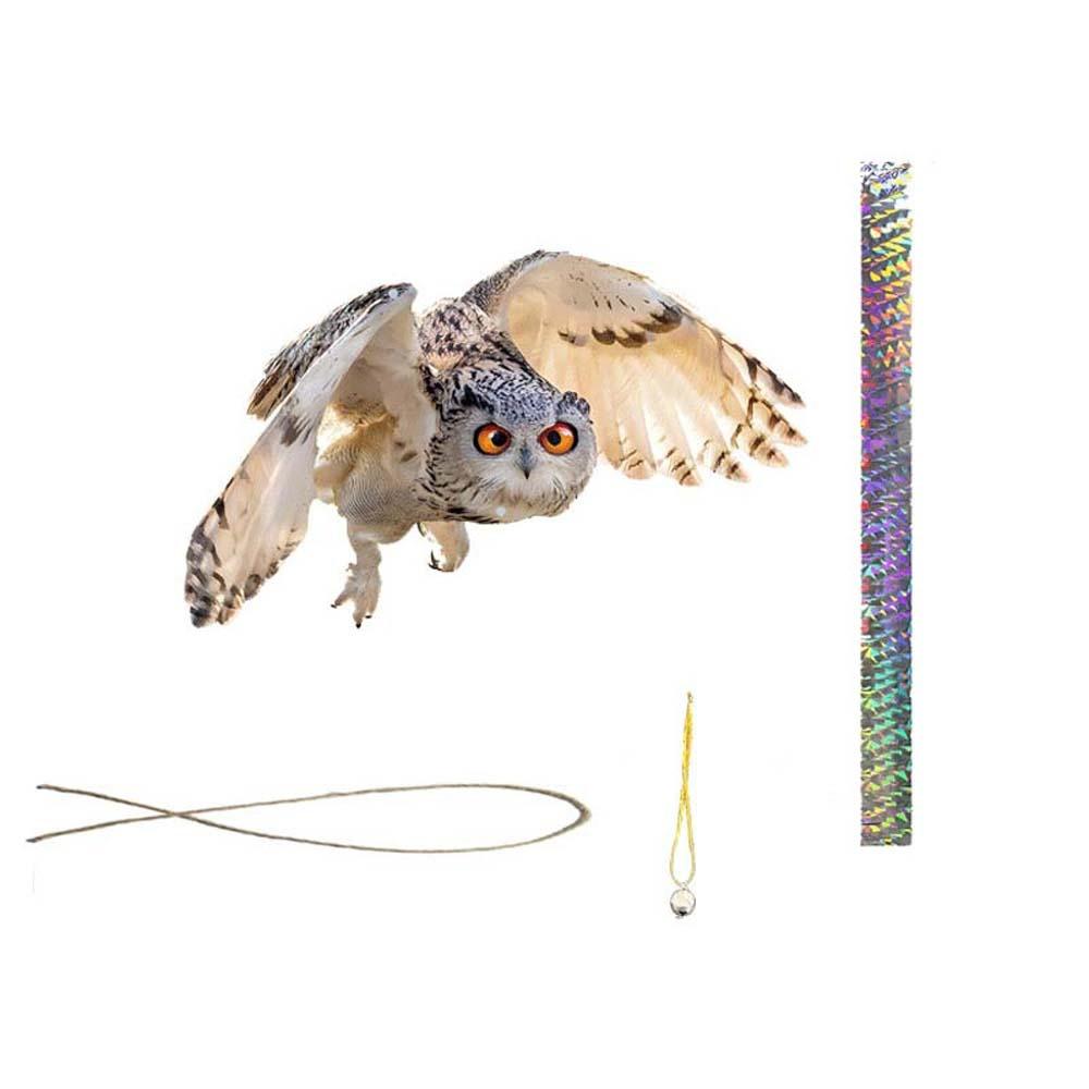 2D Flat Fake Bird Scare Device Acrylic Bird Repeller Bird Repel Owl Scarecrow Garden Decoration