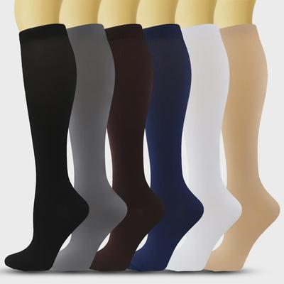 Elastische compressie fietssokken voor mannen en vrouwen - Lange outdoor fitness hardloopsokken