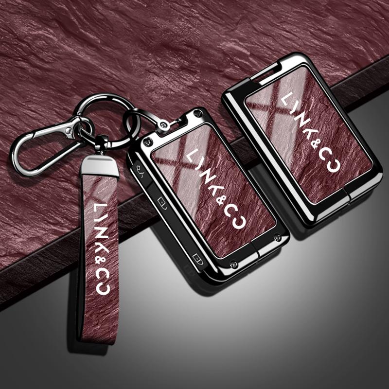

Interior Mouldings Zinc Alloy Car Key Case for LYNK&CO 01 02 03 05 07 09 EMP LYNKCO 06 LYNK CO Remote Cover Shell Keychain Holde