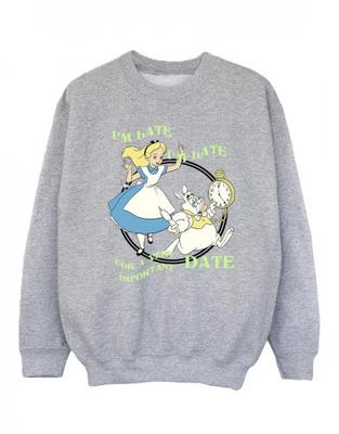 Girls Alice In Wonderland IÂ´m Late Sweatshirt
