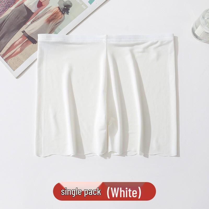 Women's Ice Silk Anti-Exposure Seamless Safety Pants - Breathable, No Ride-Up, Plus Size Summer Underwear