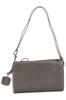 Genten Echtes Leder Ziege Basis Umhängetasche, Damen, Grau, GE-42400-20