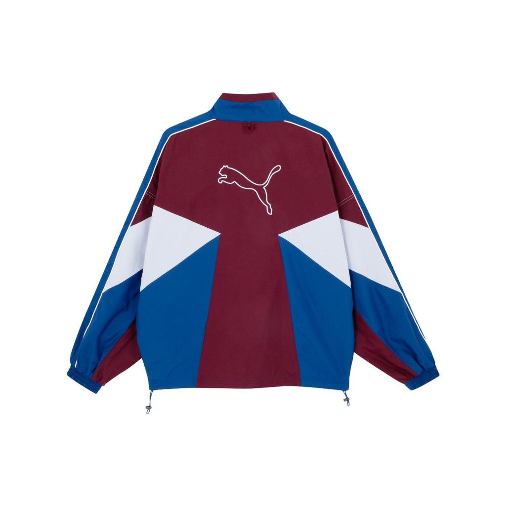 Puma Ss23 Archive Series Ss23 Pack Color Block Stand Collar Zip Retro Sports Jacket Unisex Jacket Blue 622783-67