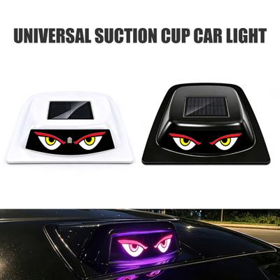 Multi Functional Car Interior Exterior Lights Solar Demon Eye LED Window Light, Waterproof Dynamic Devil Eyes Lamp Outdoor Adventure Modification