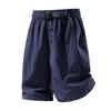 Men's Summer Five Quarter Shorts Solid Color Summer Loose Beach Pants