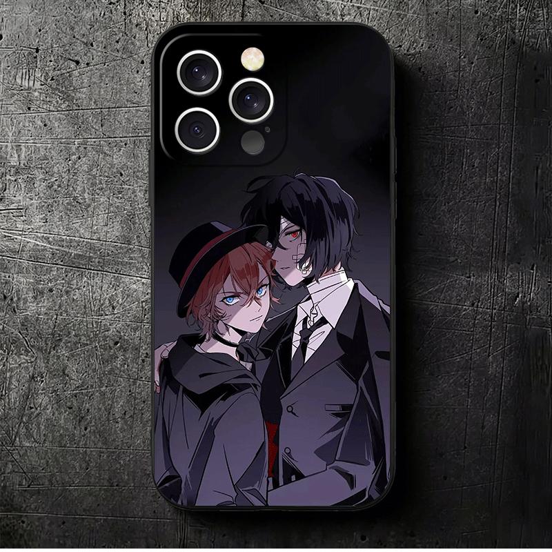 

Bungo Stray Dogs Double Black Soft Phone Case for iPhone 16 16E 17 Air 15 Pro Max 14 Plus 13 Mini 11 12 7 Black Cover Back Shell iPhone 16E