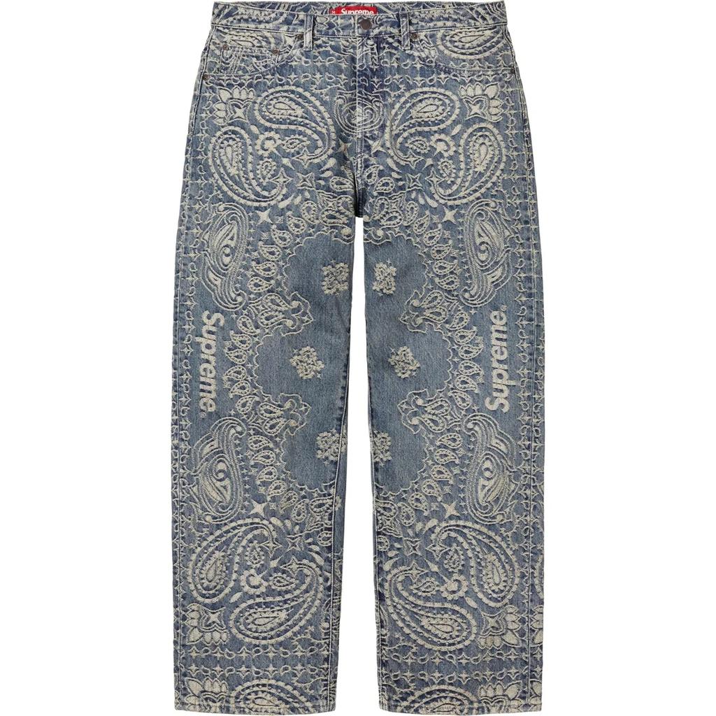 Supreme Bandana Jacquard Baggy Jean SUP-SS25-058