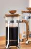 HARIO Cafe Wood Press Coffee Serving Press, Style, Drip, 4, Multi-Purpose, CPSW-4-OV