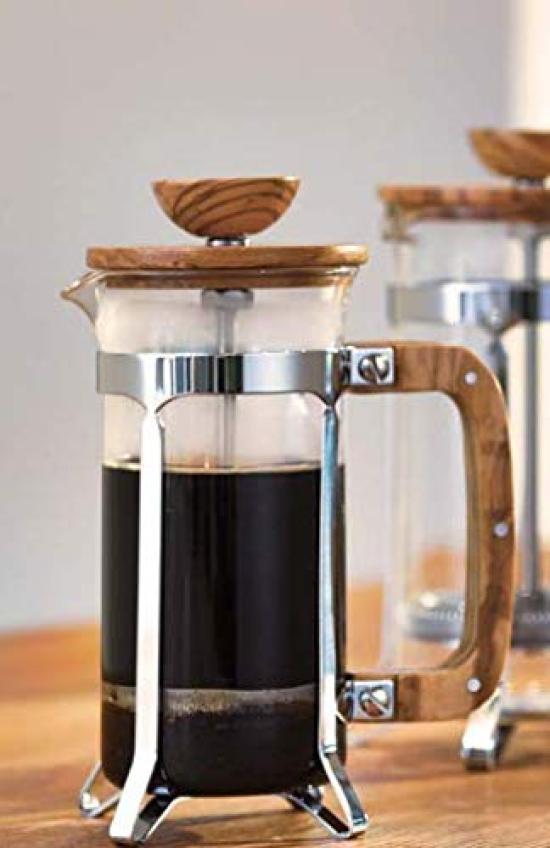 HARIO Cafe Wood Press Coffee Serving Press, Style, Drip, 4, Multi-Purpose, CPSW-4-OV