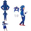 Sonic Cosplay Costume Jumpsuit For Kids Halloween Role Play