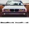 ABS Headlight Eyebrow Accessories Black For BMW E46 325i
