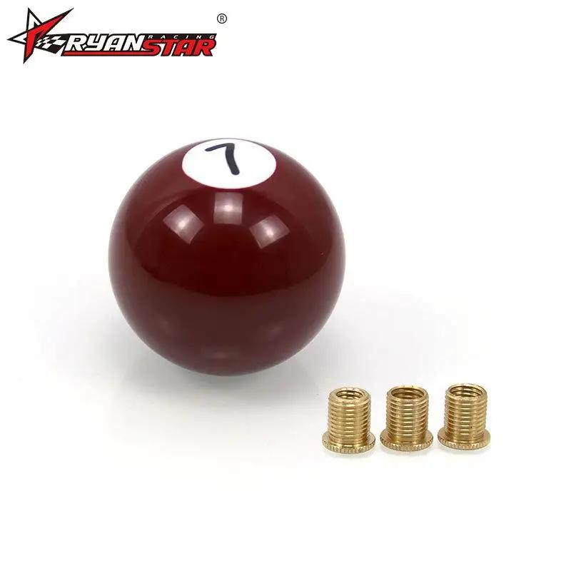 Schwarz 8 Ball Schaltknauf/Short shifter Knob Für Universal Auto Acryl SCHWARZ 8 Ball Für