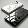 Transparent for Magsafe Magnetic Case For Samsung Galaxy S26 S25 S24 S23 S22 Plus Ultra FE Edge Wireless Charging Protect Cover