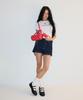 RONRON Heart Pocket Mini Short Denim Pants Indigo Blue
