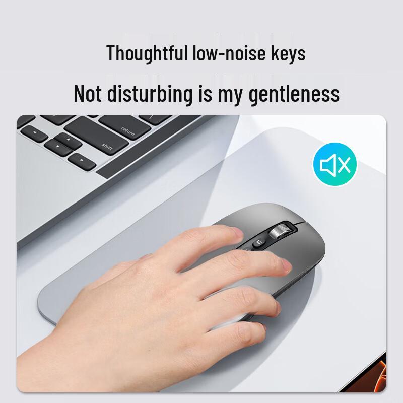 Wan Yu Silent Rechargeable Tri-Mode Wireless Bluetooth Mouse