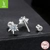 Personalized Hexagram Moissanite Stud Earrings Classic Star S925 Sterling Silver Threaded Stud Earrings