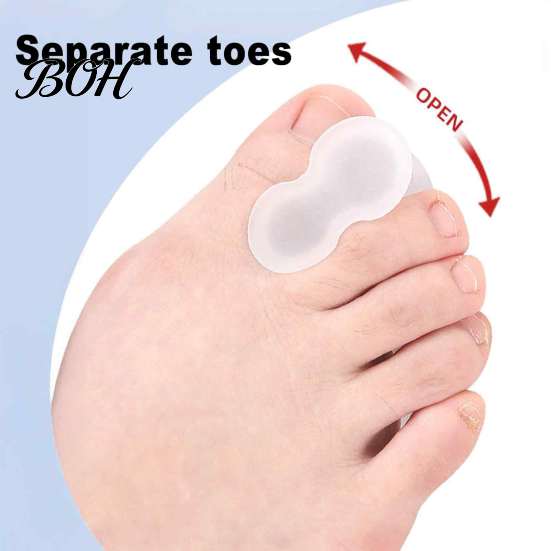 Corrective Gear for Foot Deformity 2 Rings Toe Separators, Soft Spacers Corrector, Big Elastic Aligner Home And Outdoor Distributor Corrector