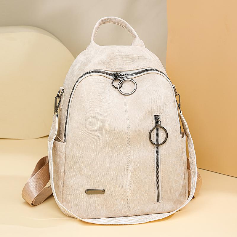 Vintage Women's Backpack Student Schoolbag Large Capacity Travel Backpack