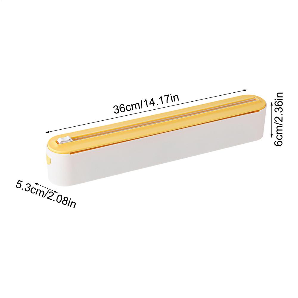 Magnetic Refillable Plastic Wrap Dispenser With Cutter Kitchen Wrap Dispenser For Cutting PP Wrap, Aluminum Foil, Wax Paper