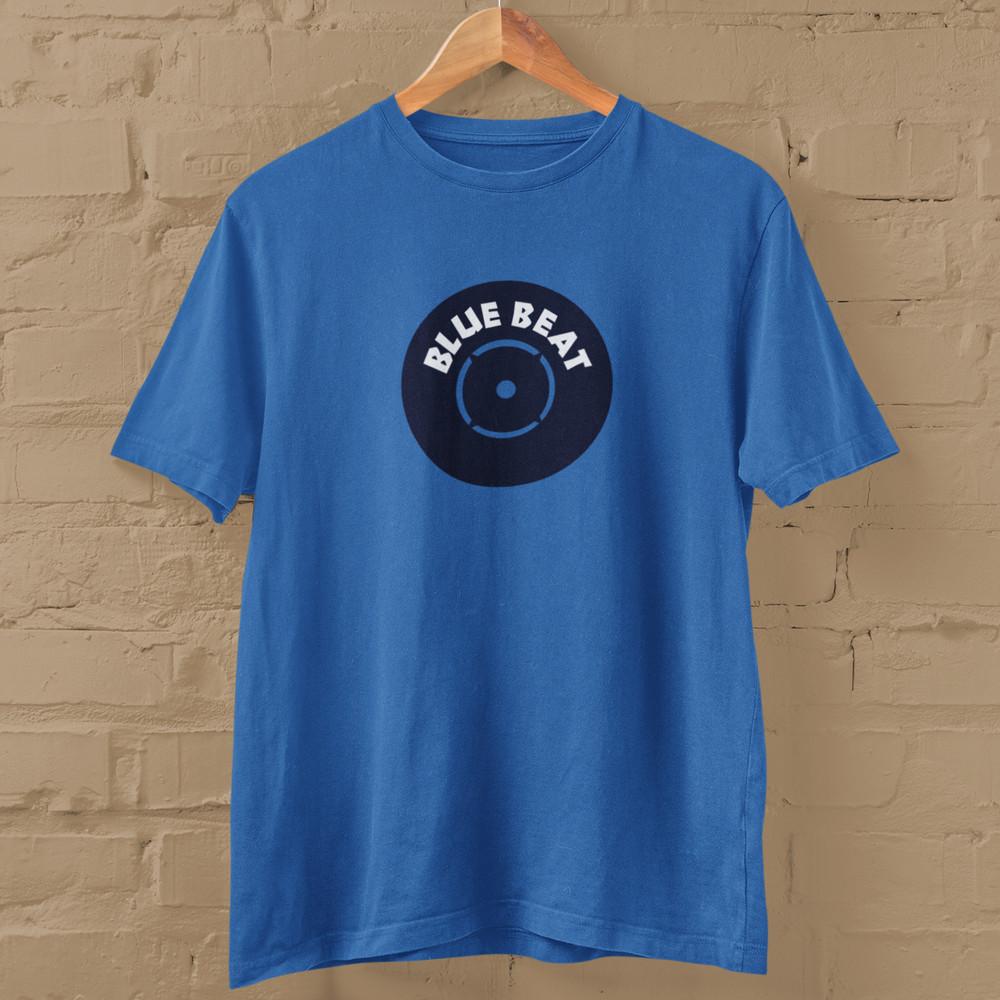 BLUE BEAT RECORDS - T-SHIRT (Roots Vinyl LP UK Pama Trojan Reggae 60s 70s ska) Unisex T-Shirt S