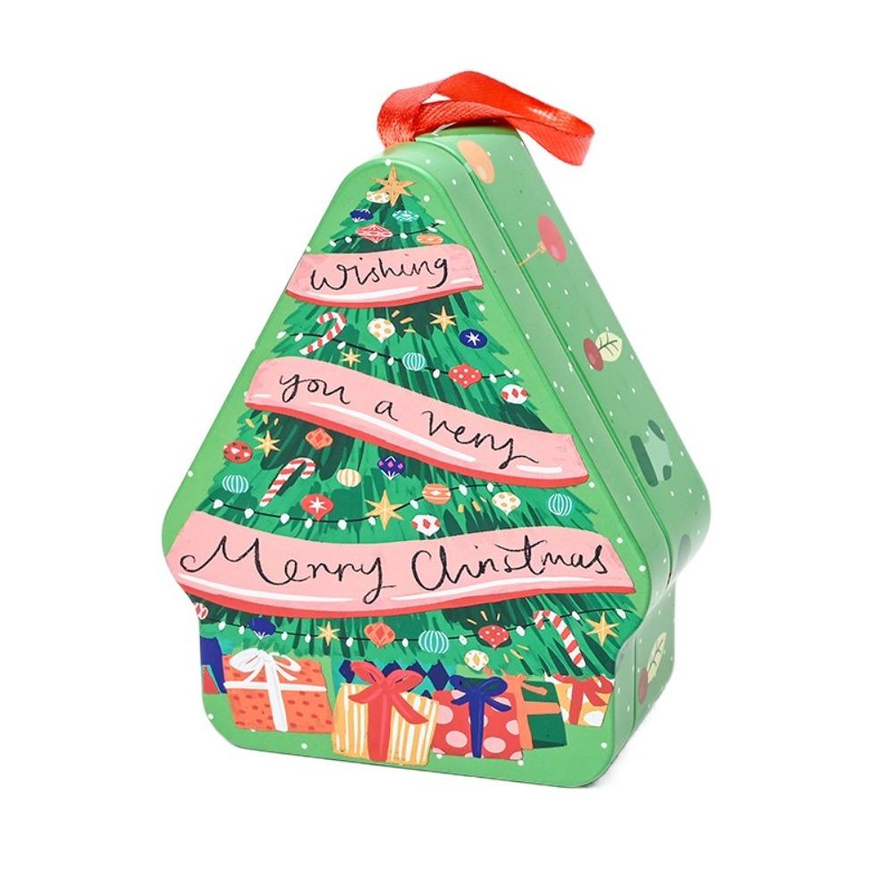 New Tinplate Christmas Tin Box Multii Style Santa Claus Chocolate Can DIY Storage Jar Jewelry