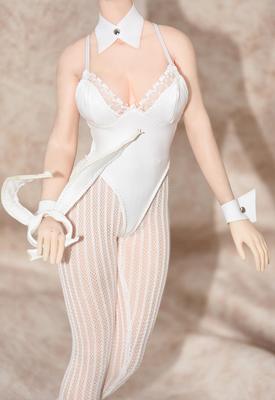 Maßstabs Actionfigur GS Stil Kompatibel mit TBLeague Körper Sexy Schöne Frau Leder Stil Bunny Girl Kleidung Set und Kopf Nicht [TOYBARJAPAN] 1/6