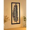 Wrought Iron Leaf Wall Art Metal Decor Nature Inspired Home Accent Living Room Bedroom Modern Artwork Decorative Panel Indoor Hanging