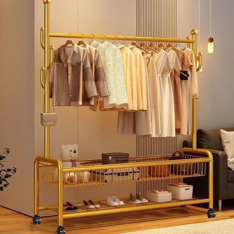 Light Luxury Movable Floor Coat Rack