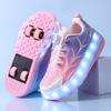 Luminous LED Roller Shoes and Retractable Wheel Skates for Kids and Adults