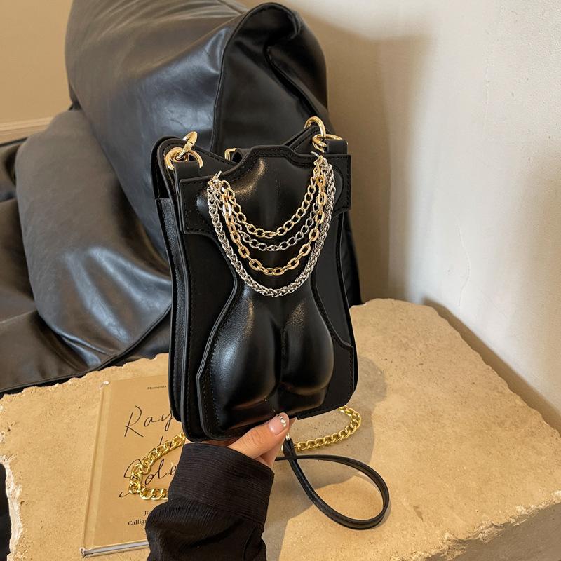 

Personalized small bag 2025 new Japanese soft girl fashion design foreign style Xiaohongshu same shoulder small square bag pu чорний