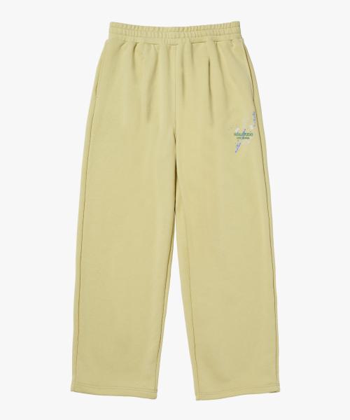 GOALSTUDIO Essential Painted Wide Pants-Light Yellow