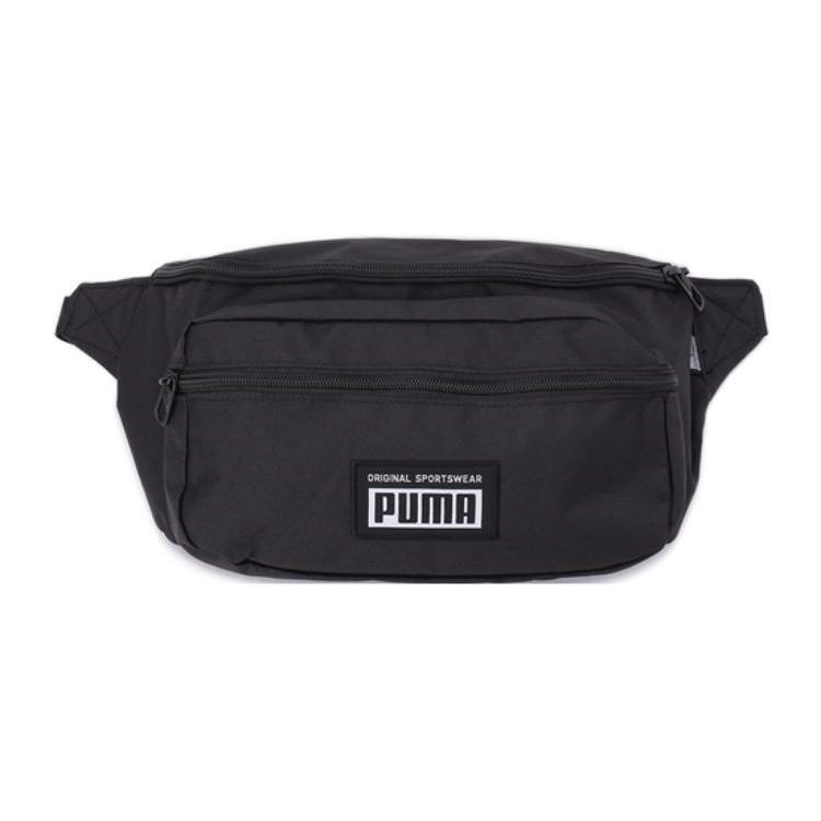 Puma Academy Simple Versatile Logo Polyester Waist Bag Crossbody Bag Unisex bags Black 078400-01 Black