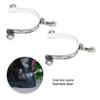 Stainless Steel Horse Spur Exquisites Roping Spur Rustproof Horse Boot Spur Decoration for Equestrian Competition