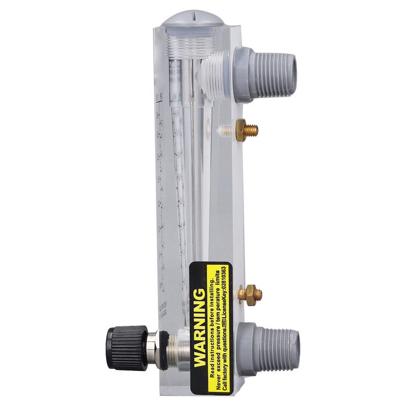 Liquid Flowmeter Clear  Acrylic Panel for Liquid Medium Measurement and Control Regulation 0.1-1GPM Panel Type Flowmeter