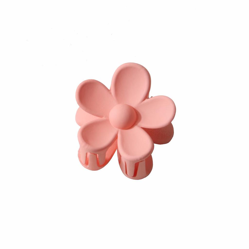 Colorful 3.5cm Sweet Flower Hair Claw Clip for Ponytails