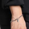 Rush Off Surgical Steel Addictive Pendant Chain Bracelet