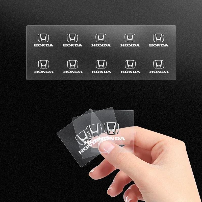 Car Interior Sticker Central control Decals Emblem Badge For Honda Fit Insight Type S R VTEC DOHC Modulo Vezel Legend RR Si ahq256