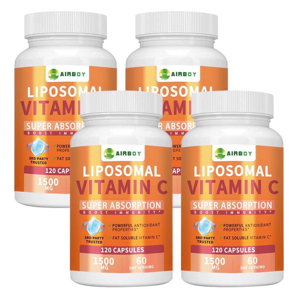 Highly absorbable liposome vitamin C capsules, immune health supplements, dietary supplements